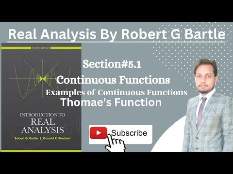 Examples of Thomaes Function Real analysis || Real Analysis by Bartle Chapter#5 #math_tutor_2