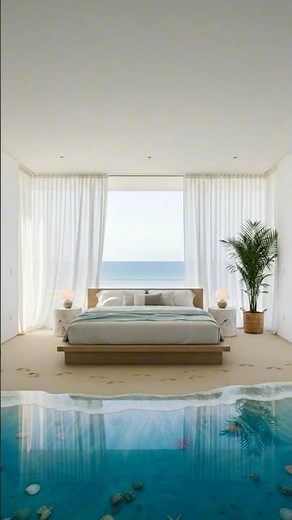 The Most Satisfying Modern Beach House Ever Built? 🌊🏠 #interiordesign