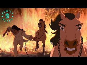 Spirit Destroys the Train Line | Spirit: Stallion of the Cimarron