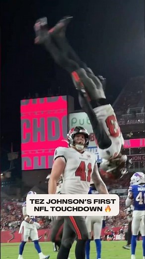 Can’t stop watching this Tez Johnson celebration 😱 #tezjohnson #flip #touchdown #celebration #nfl