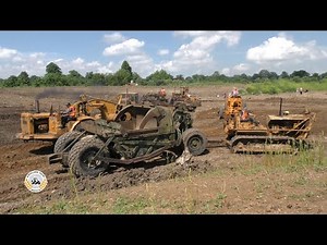 Cat Working Day 2017 | Part 2 | with Cat D2, D4, D6 (6-cyl), D7, D8 2Us & D8H, and DW21 and 613B