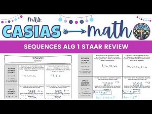 Arithmetic and Geometric Sequences | Algebra 1 STAAR EOC Test Review Lesson