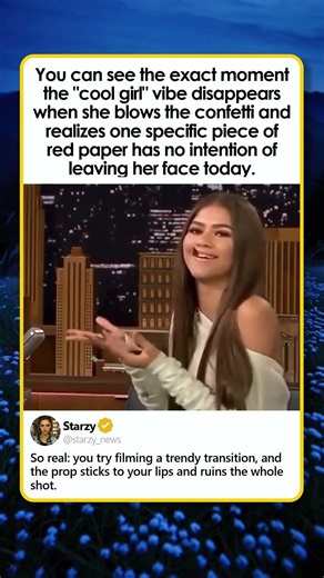 ZENDAYA’S CLINGY CONFETTI MOMENT