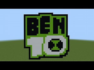 Minecraft Pixel Art Tutorial - Ben 10 Logo