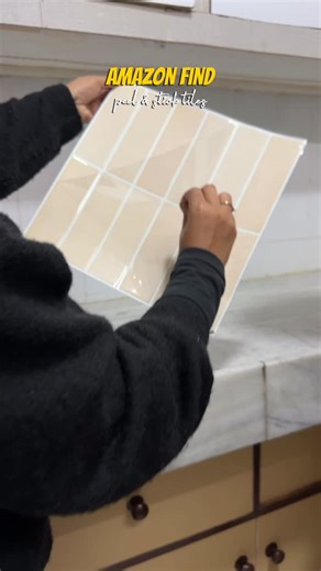 Nidhi | UGC creator India on Instagram: "Rental kitchen makeover on a budget! Used peel and stick tiles from Amazon to upgrade this 40-year-old rental kitchen—no drilling, no mess, and completely renter-friendly. An easy DIY kitchen makeover that instantly adds style without permanent changes. Perfect for rental home upgrades, budget kitchen makeover ideas, and anyone looking for easy DIY peel and stick tiles for Indian homes. Would you try this in your kitchen? #kitchenmakeover #rentalhomes #tr