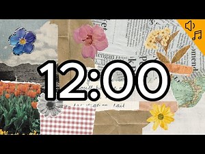 12 minute timer instrumental & relaxing songs / focus, study, relax, classroom timer