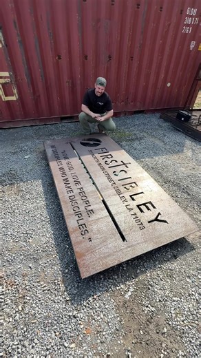 First Sibley reached out for a double-sided sign and our team made it happen! If you’re ready to level up your business, let us help you stand out 🪧 #custom #sign #metalwork #fabrication