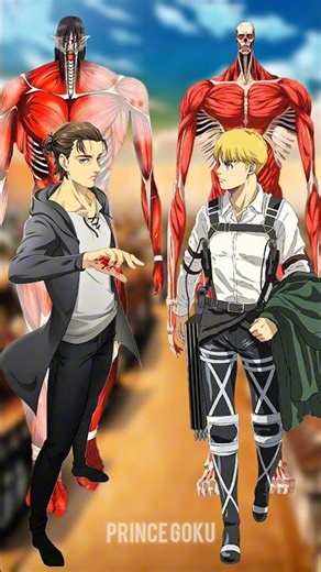 Eren Colossal Titan 🔥 vs All AOT Universe Titans | #anime#aot#eren