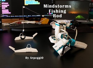LEGO MOC-167948 Remote Fishing Rod (Mindstorms 2023)