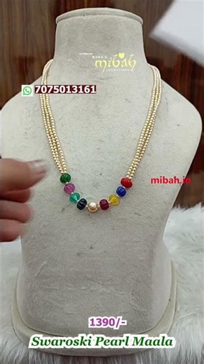 Swaroski Pearl Maala
