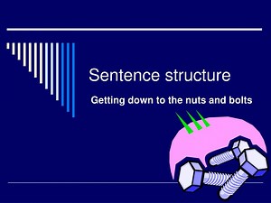 Sentence structure - SlideServe