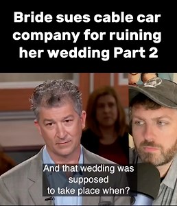 Bride sues cable car company for ruining her wedding, Part 2 Check out the full video: https://www.facebook.com/watch/?v=8969107346438967 #reaction #courtvideos #judgejudy #bride #weddingplanning | Jason J
