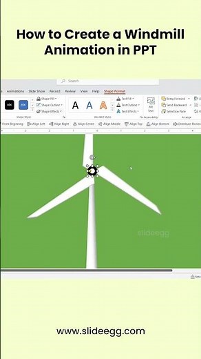 How to Create Windmill Animation in PPT #shorts
