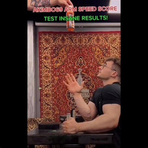 Akimbo69 arm speed score test insane results #workout #motivation #armwrestlingworkout #akimbot