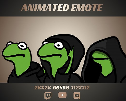 Twitch Emote Animated / Kermit / Do It / Dark Side / Meme / GIF / Discord / Stream - Etsy
