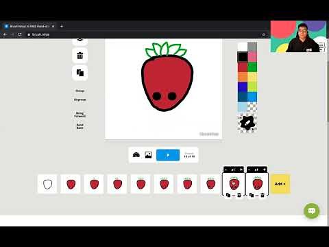 Brush Ninja Tutorial + How to make a Cute Strawberry Gif