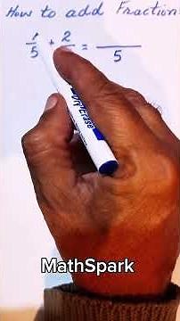 Adding Fractions Made Simple | Basic Math for Beginners #maths #shorts