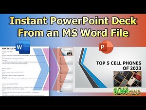 Instantly Create PowerPoint Presentation Deck from a Word File