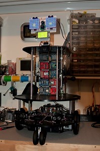 Meet Fred – a distributed processor bot using 12 Arduino’s and I2C to communicate between boards