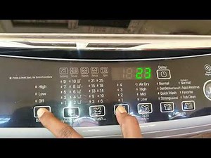 How to Activate child lock in LG Top Load Washing machine #childlock #Childunlock #lg #CL