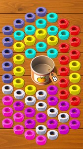 Sort Works: Nuts & Order is a satisfying color-sorting puzzle game where your goal is to organize colorful nuts onto the correct bolts. | Sort Works Google Play