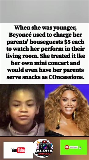 👑🎤 BEFORE THE FAME, Beyoncé Knowles SOLD OUT HER LIVING ROOM—$5 A SHOW.#shorts"