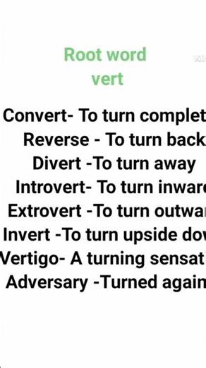 Root word learn vocabulary ✅