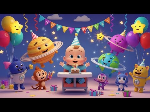 Baby’s Birthday Rocket 🚀🎂 | Learn Colors, Numbers & Fun for Kids | Preschool Adventure