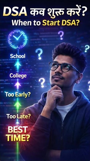 When to Start DSA for Beginners | DSA Roadmap 2026 #java #dsa #shorts #coding