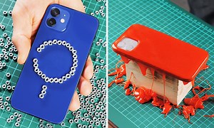 Homemade phone case with magnetic wallet📱