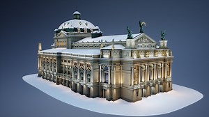 L’viv Opera House asset rendered in Unreal Engine