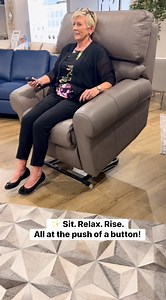 11K views · 15 reactions | This power lift recliner makes comfort effortless ⬆️ Whether sitting down, relaxing, or standing up — it’s all at the push of a button. #liftchair #furnituredesign #ComfortMadeEasy#seniorliving #PowerRecliner #FurnitureSolutions | Brick and Mortarless Furniture | Facebook