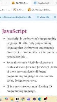 JavaScript for SAP UI5 & Fiori #abap #fiori #sap