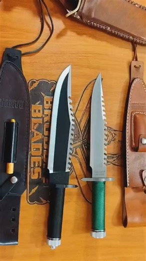 The Rambo knives that started the survival knife craze .💪🔪
