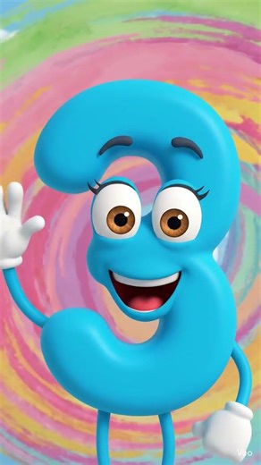 Number 3 Introduction for Kids | Learn Numbers 🔢 #shorts #kidslearning