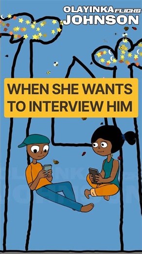 When she wants to interview him. #shorts #animation #cartoon