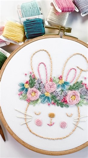 Here’s a snapshot of our Easter patterns which are now back in stock! 🐰🐇🌸 Which one is your fave, Bunny Blooms, Sunny Bunny, or Rosie the Rabbit? I can’t make up my mind 😅🐰 #embroidery #beginnerembroidery #embroiderydesigns #crafts #stitching | Clever Poppy