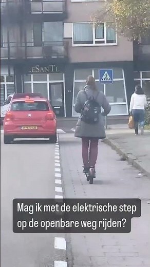 Mag ik met de elektrische step op de openbare weg rijden?