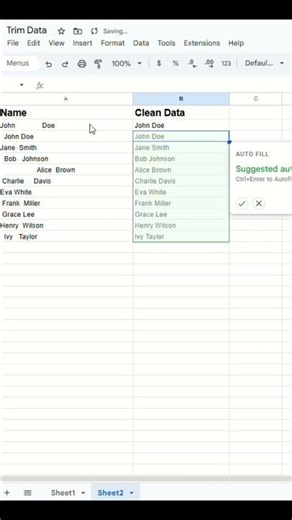 Messy Data? Use TRIM in SpreadSheets #shorts #spreadsheetmagic #excel #googlesheets #dataextractor