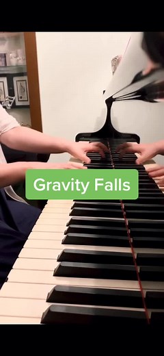 Learning the Gravity Falls Theme on Piano with Mom