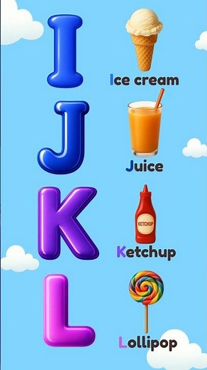 ABC Foods Song 🍕 I–P | Phonics for Kids