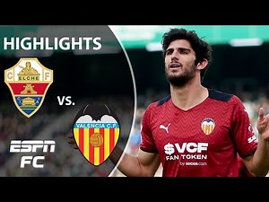 Goncalo Guedes gives Valencia win away vs. Elche | LaLiga Highlights | ESPN FC