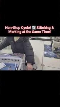 ​Automatic Template Machine for Continuous Pocket Flap Sewing, Laser Trimming & Marking