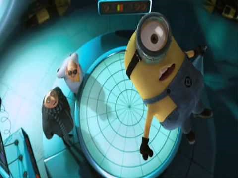 Dr Nefario shows Gru some new inventions