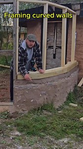 236K views · 1.9K reactions | framing curved wood wall #building #offgrid #offgridliving #farm #homestead | Field to Farm | Facebook