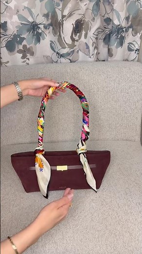 How to Tie a Silk Scarf on Your Bag | Easy Handbag Styling Hack