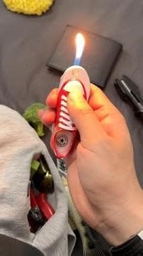 My girlfriend is angry and asks me to go with a strange lighter. #odd lighter