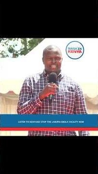 Kenyans Have Spoken! Kiharu MP Nyoro tells Ruto to shut down the Nanyuki quarantine Ebola Facility