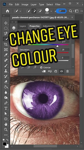 How To Change Eye Colour in Photoshop Tutorial