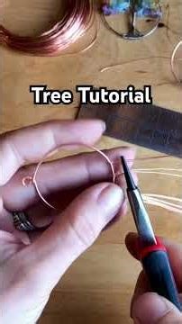 Easy wire tree pendant tutorial. #wirewrapping #tree #treeoflife #tutorial #pendant #shorts